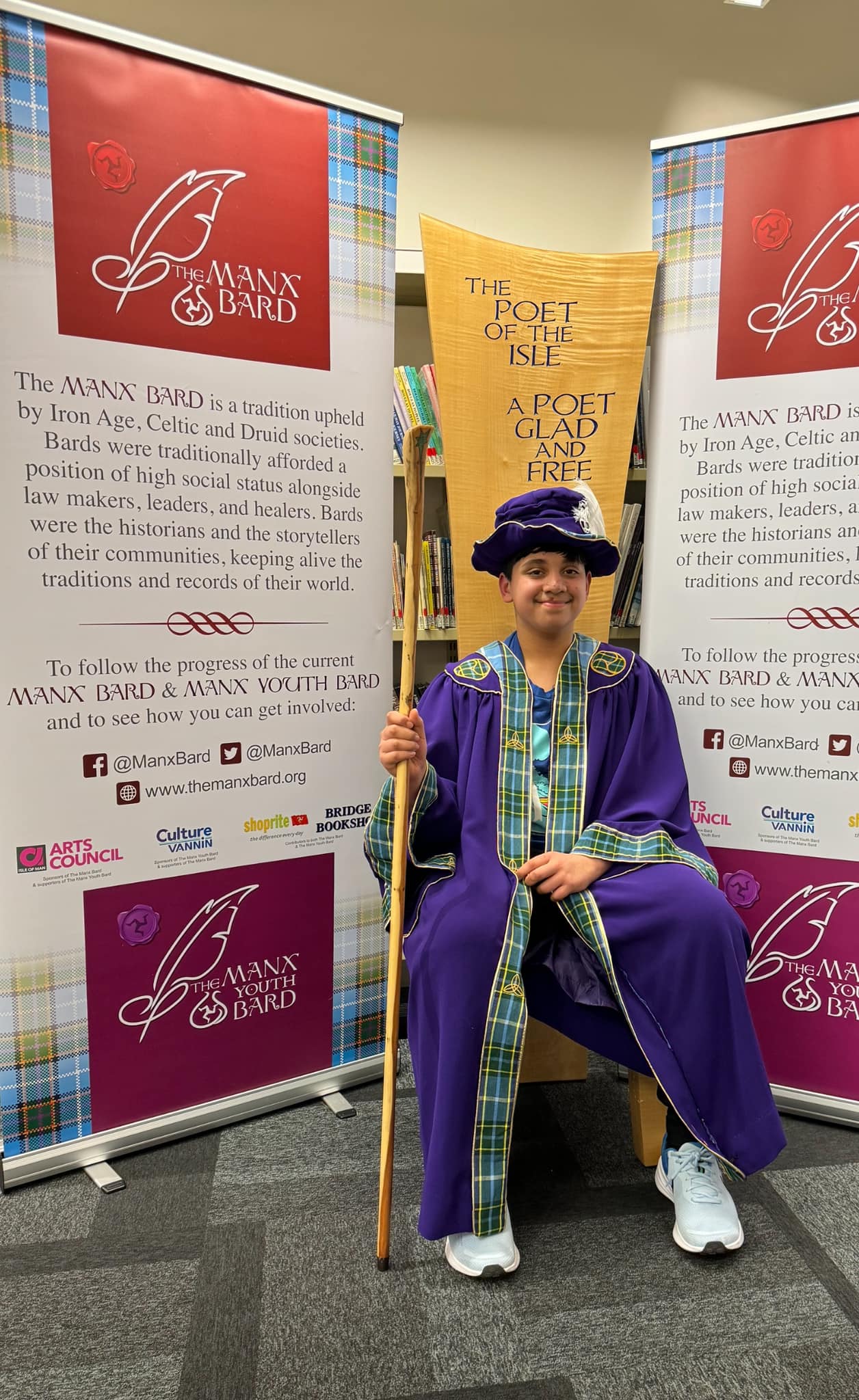 Nehall Kilari is the sixth Manx Youth Bard