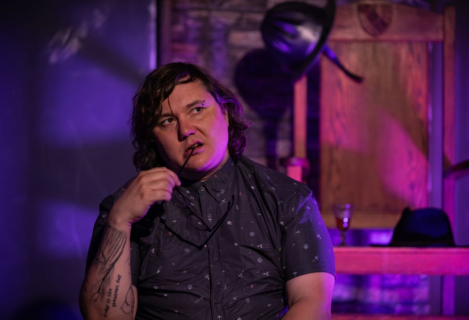 <p>Marc Burrows in The Magic of Terry Pratchett (Photo: Andrea C White/I Was There Photography)</p>