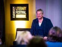 Hugh Bonneville drops Downton bombshell at Farnham Literary Festival