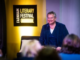 Hugh Bonneville drops Downton bombshell at Farnham Literary Festival