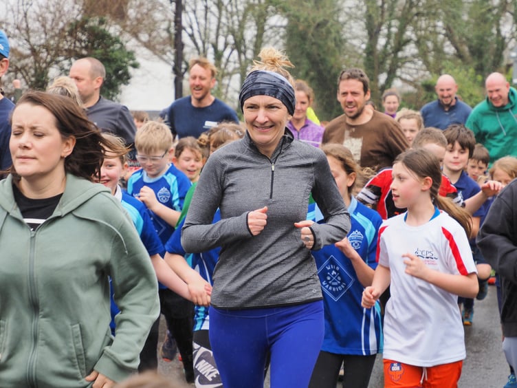 Parents, teachers and guardians also took part in the race