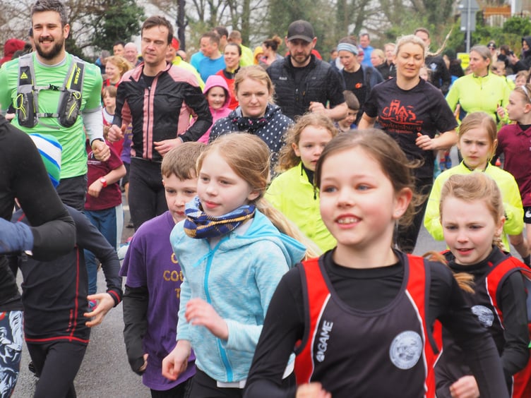 More than 500 pupils took part in the race
