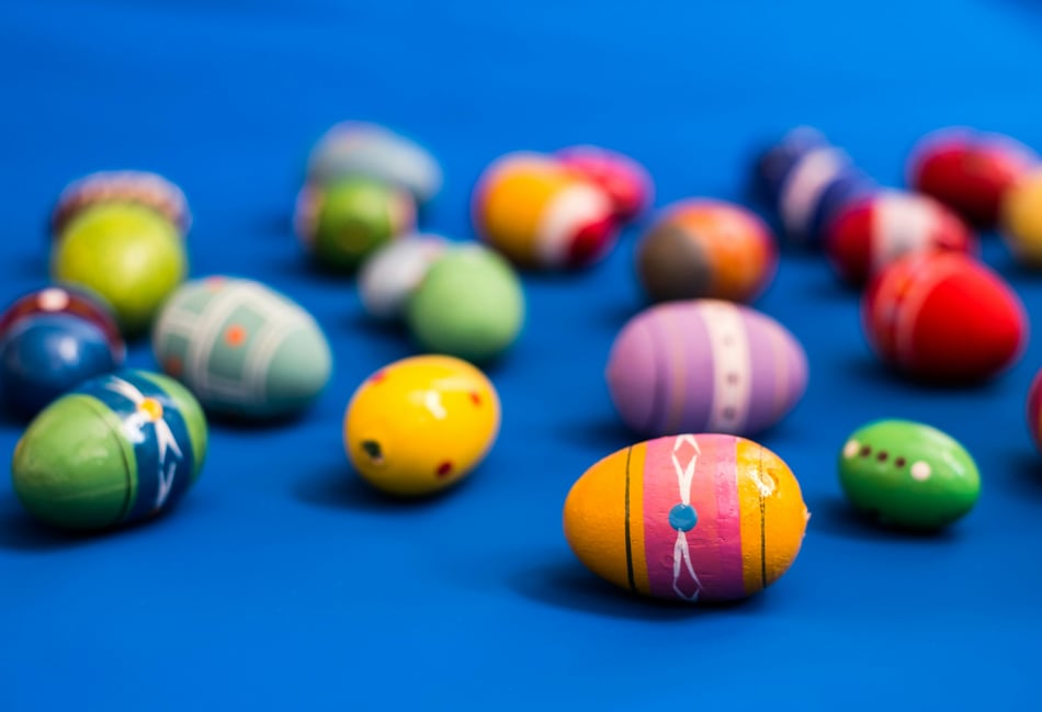 <p>Paint your own Easter eggs this year as an alternative to shop-bought chocolate eggs heavy on plastic packaging</p>