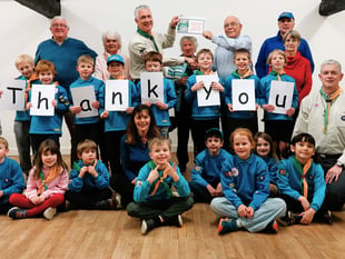 3rd Farnham Scouts boosted with £1,400 for Daniel Hall works