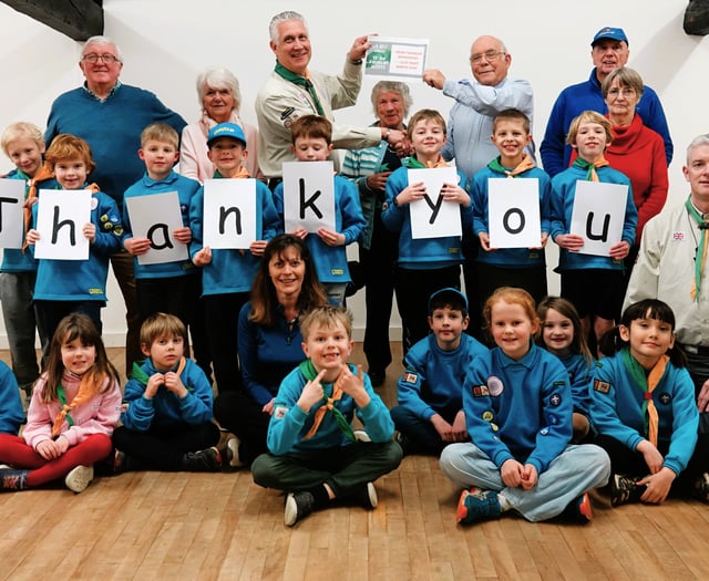3rd Farnham Scouts boosted with £1,400 for Daniel Hall works