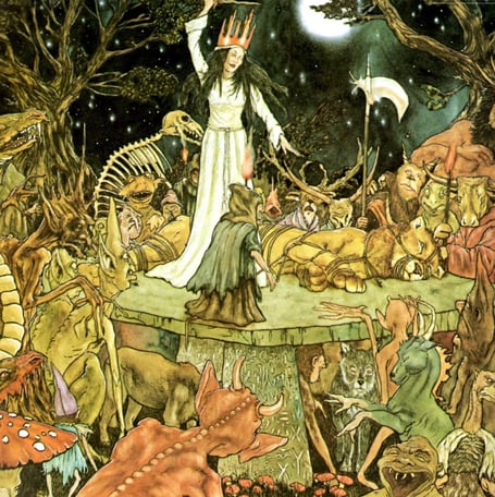 One of Pauline Baynes' illustrations for CS Lewis' Chronicles of Narnia books