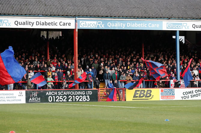 Aldershot Town have received excellent support this season (Photo: Ian Morsman)