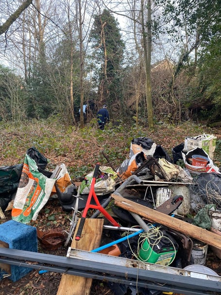 Members of the new Wrecclesham Conservation Group collected a vast amount of litter during their first working party – later collected by the town council