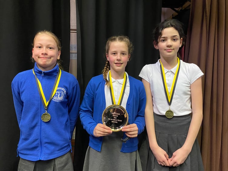 Year 5/6 girls from Brunel came 3rd
