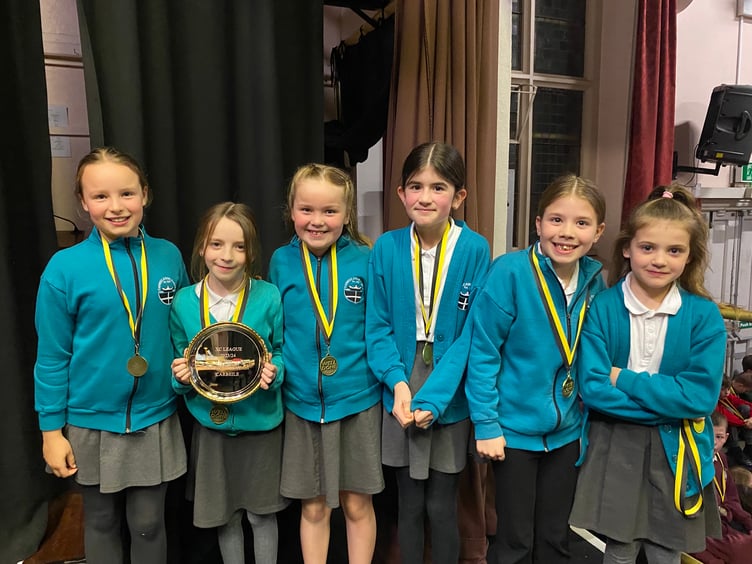 Year 3/4 girls from Carbeile came 2nd