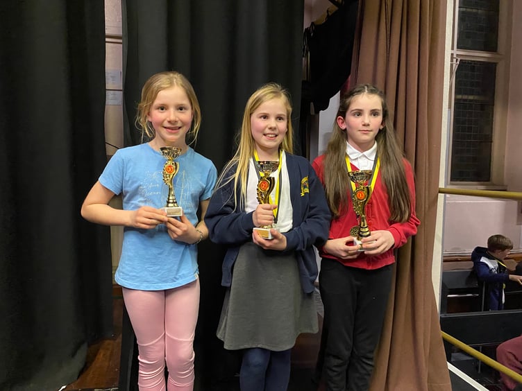 Shara Ingleby from Burraton came 3rd, Theia Jones from Burraton came 2nd and Emilia Kennedy from Pensilva came 1st