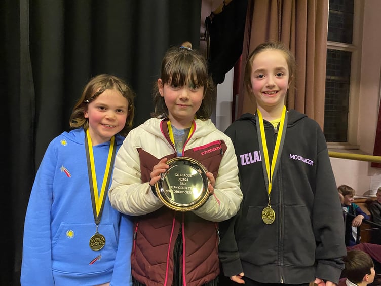Year 3/4 girls from Landrake came 3rd