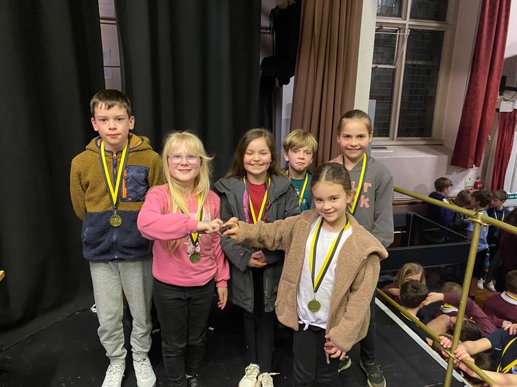Pupils from Trenode Primary School
