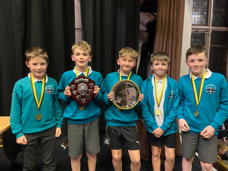 Year 5/6 boys from Carbeile came 1st