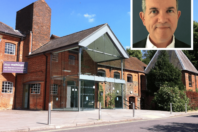Peter Glanville (inset) has marked his first year as CEO and director of the Farnham Maltings