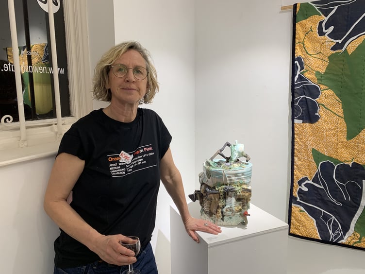 Jess Skelton with Maritime Dereliction, New Ashgate Gallery, Farnham, March 2024.