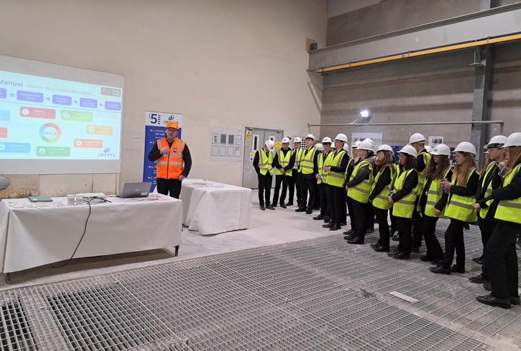 Pupils had the opportunity to learn about careers with Imerys.