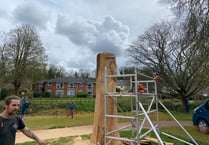 Incredible wood-carved statue beginning to take shape in town meadow