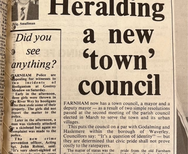 How Farnham 'clawed back its identity and individuality' in 1984...