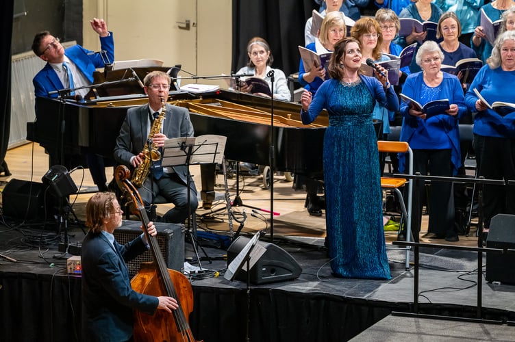 Soprano Joanna Forbes L’Estrange performs alongside the Will Todd Jazz Ensemble