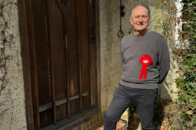 John Gaskell, Labour's candidate for Farnham Castle Ward.