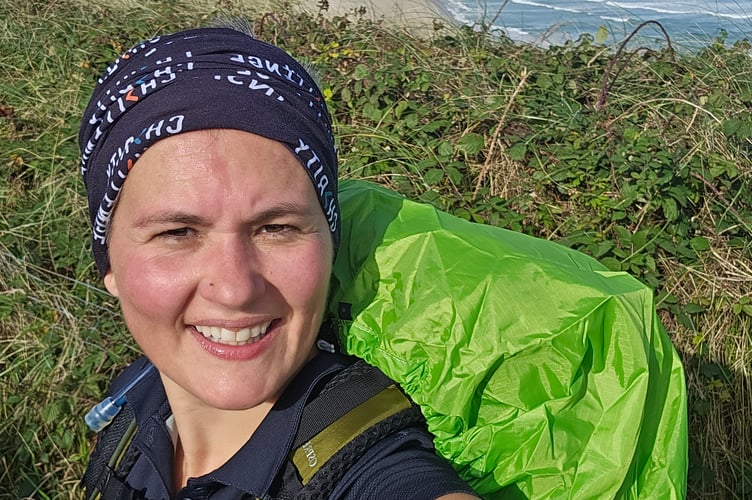 Georgi Welch on her 250 mile hike along the South West Coast Path.
