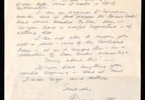 Letter from Second World War hero goes to auction
