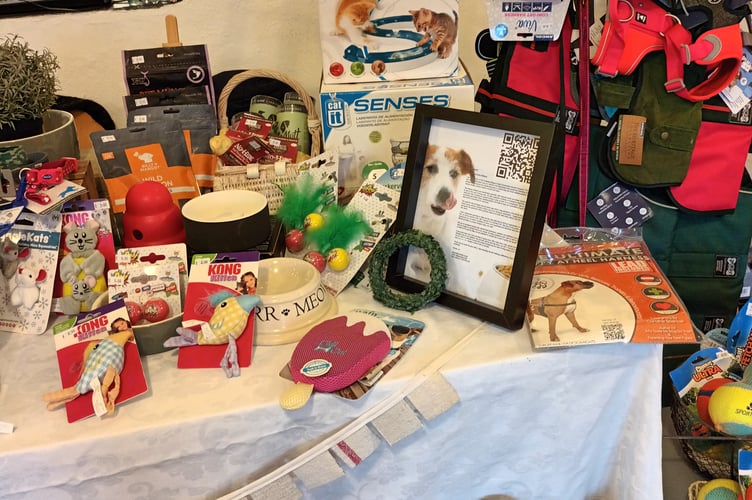 The Full Tummies merchandise table at The Maltings.