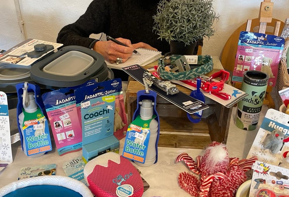 <p>Emma Williams hard at work for Full Tummies</p>