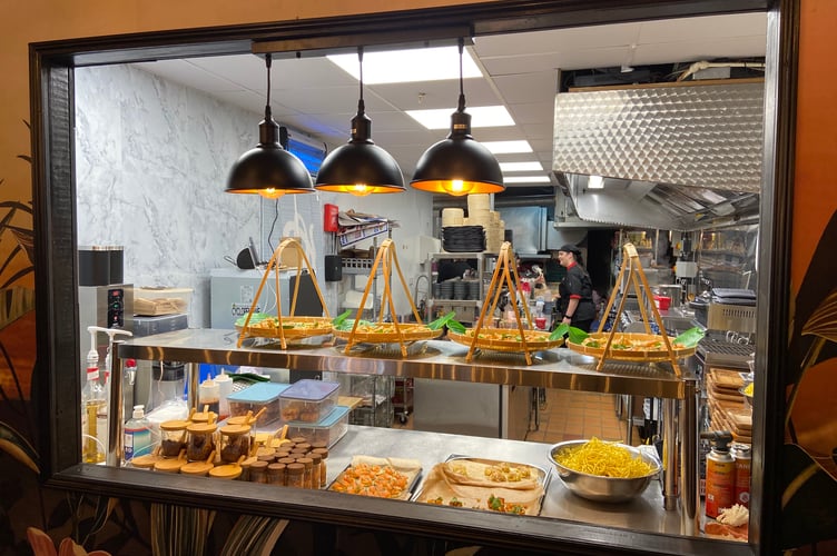 Canapes ready at the pass on Khao Soi's opening night