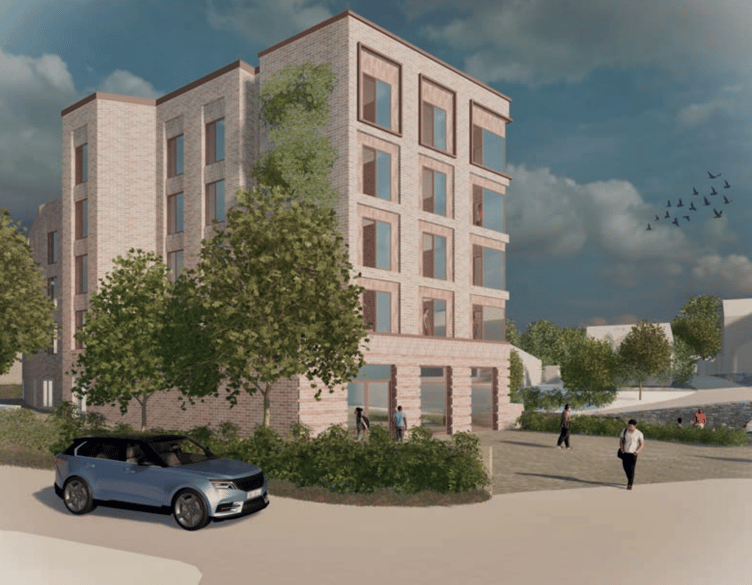 An illustrative view of a potential design concept for Truro's Railway Tavern