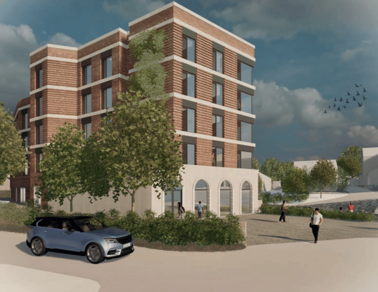 An illustrative view of a potential design concept for Truro's Railway Tavern