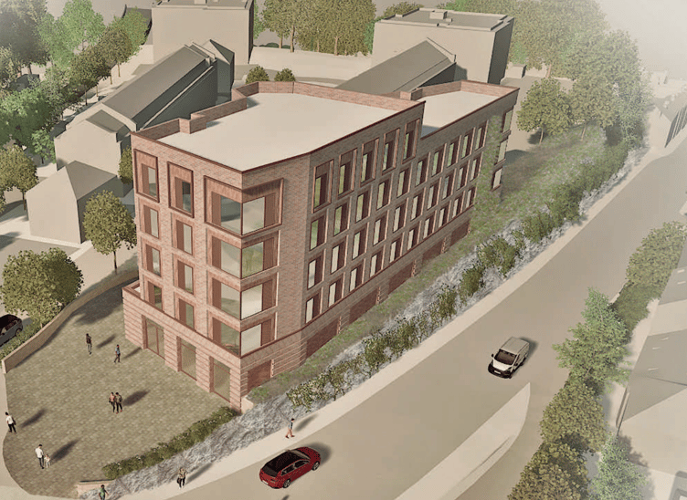 An illustrative view of a potential design concept for Truro's Railway Tavern