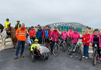 Multi-use bridge opens over A30