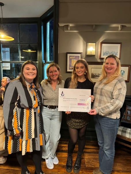 A Touch of Magic awarding SSJ with a Cheque of £10,000