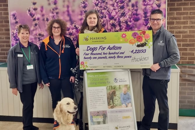 Haskins select Dogs for Autism as it's charity for 2024