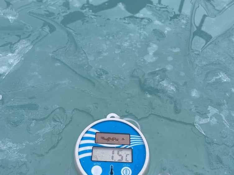 Sam had been training in freezing temperatures