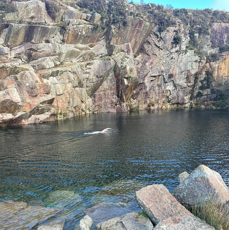 Sam was once petrified of the the sea and water but now loves swimming