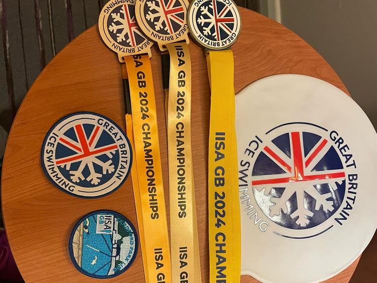 A selection of winning medals
