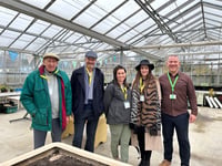 Local business helps fund specialist school's greenhouse