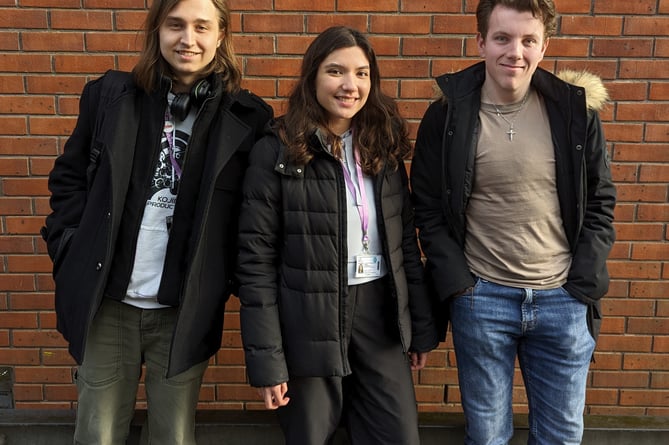 (left to right) Dmitrii Kolchin, Maria Georgescu and Ben Clancy.