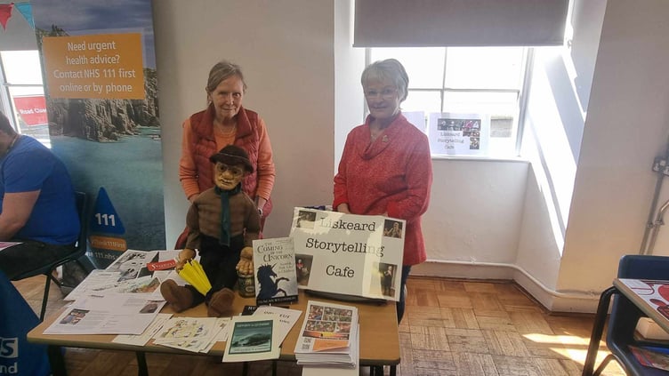 Representatives from Liskeard Storytelling Cafe