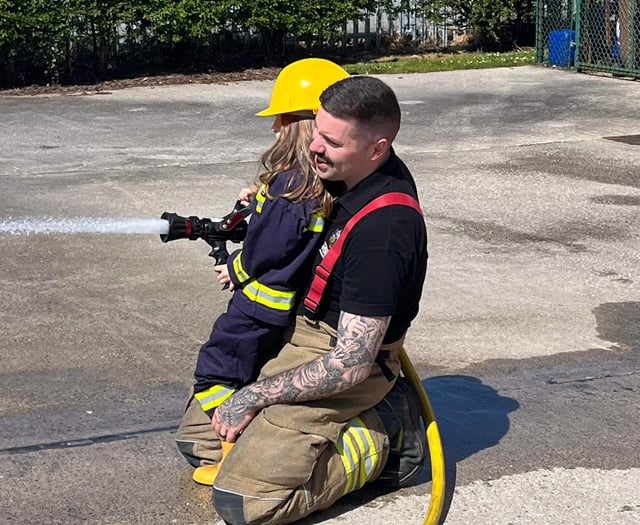 Launceston fire station welcome young resident for memorable day