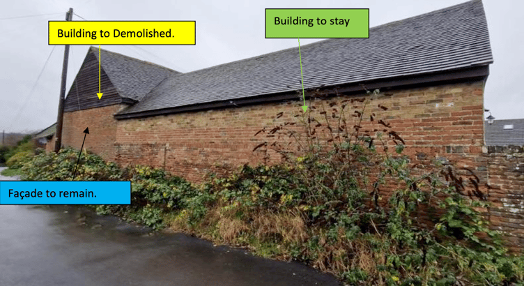 Plans reveal which sections of the building are to be demolished (Photo: Construction Group)