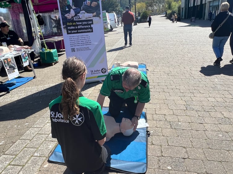 St John Ambulance demonstrations at Truro Volunteers Day