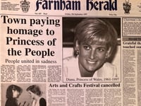 How people in Farnham reacted to the death of Diana Princess of Wales