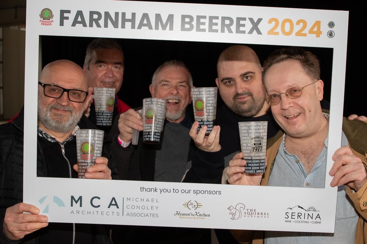 Plenty raised a glass – or a complimentary polyglass to be accurate – at Farnham Beerex last weekend