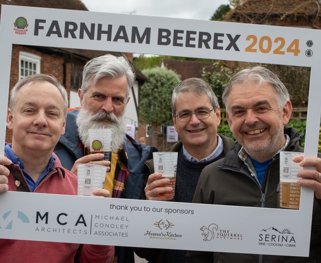 More than 5,000 'drink for charity' at Farnham Beerex 2024
