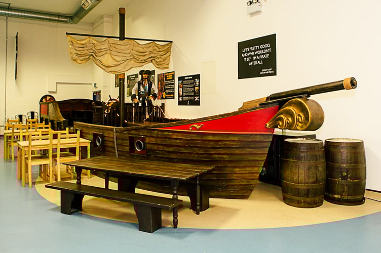 Pirates Landing is known for its giant pirate ship for children to play on