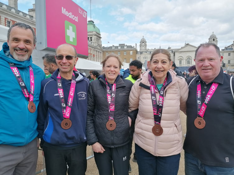 Peter James, Kevin Marshall, Emma James, Vin Marshall and Paul Heywood.